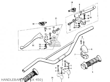 HANDLEBAR ('74 KX 450) - F12MX 1973