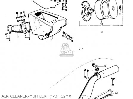 AIR CLEANER/MUFFLER  ('73 F12MX - F12MX 1973