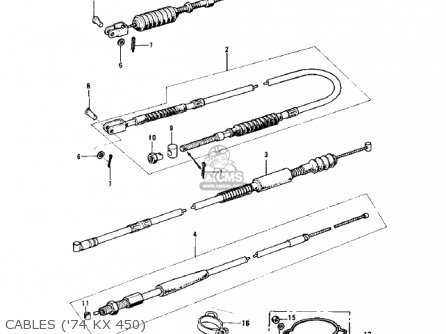 CABLES ('74 KX 450) - F12MX 1973