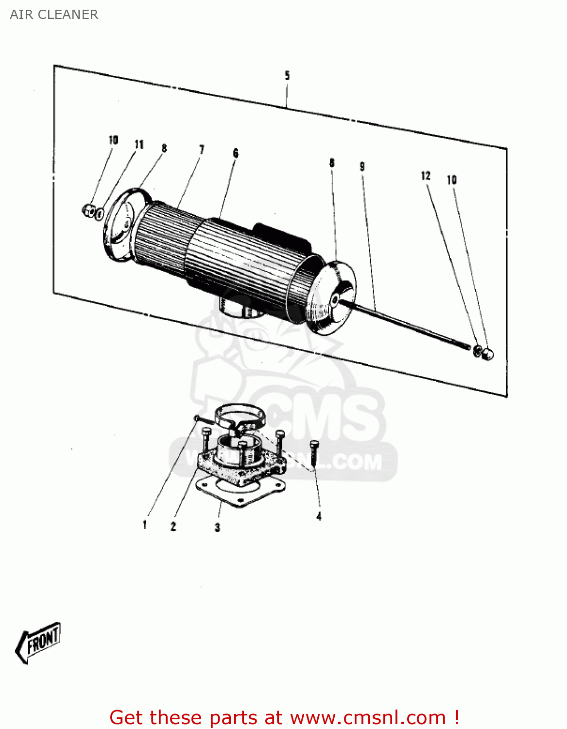 AIR CLEANER F3 BUSHWACKER 1968 AR USA