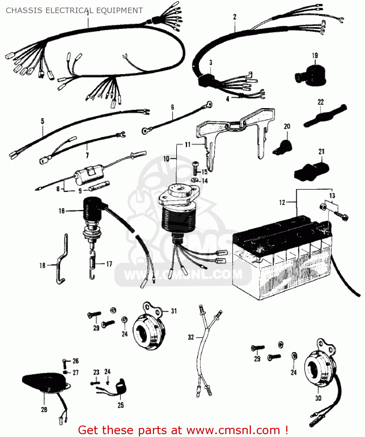 CHASSIS ELECTRICAL EQUIPMENT F3 BUSHWACKER 1968 AR USA