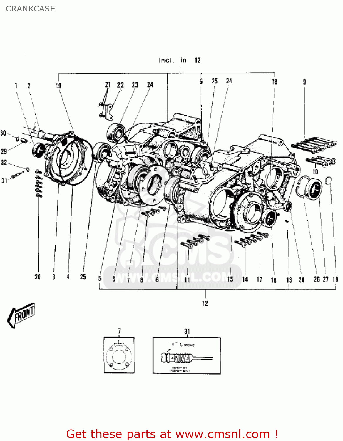 CRANKCASE F3 BUSHWACKER 1968 AR USA