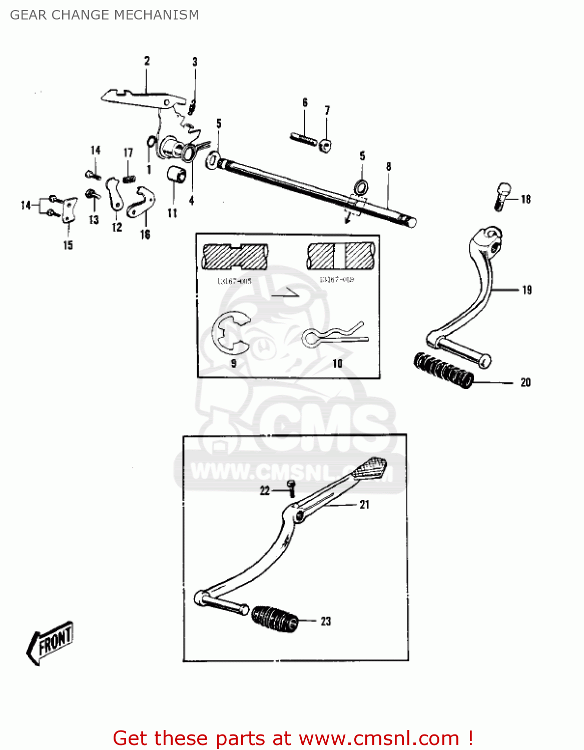 GEAR CHANGE MECHANISM F3 BUSHWACKER 1968 AR USA