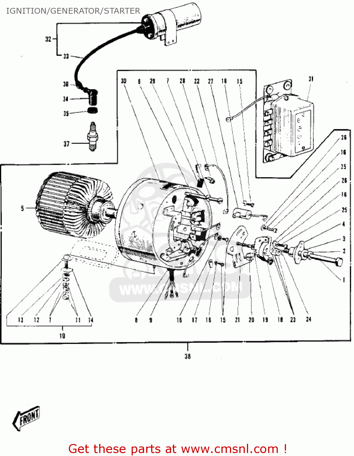 IGNITION/GENERATOR/STARTER F3 BUSHWACKER 1968 AR USA