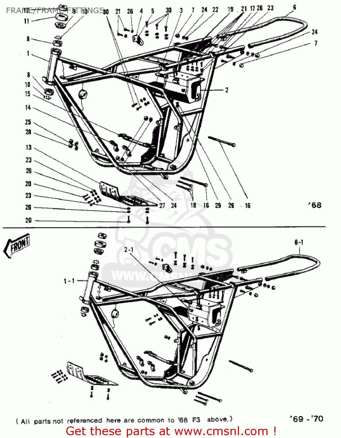 FRAME/FRAME FITTINGS F3 BUSHWACKER 1968 AR USA