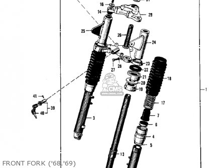 FRONT FORK ('68.'69) - F3 BUSHWACKER 1968 AR USA