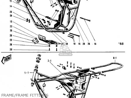 FRAME/FRAME FITTINGS - F3 BUSHWACKER 1968 AR USA