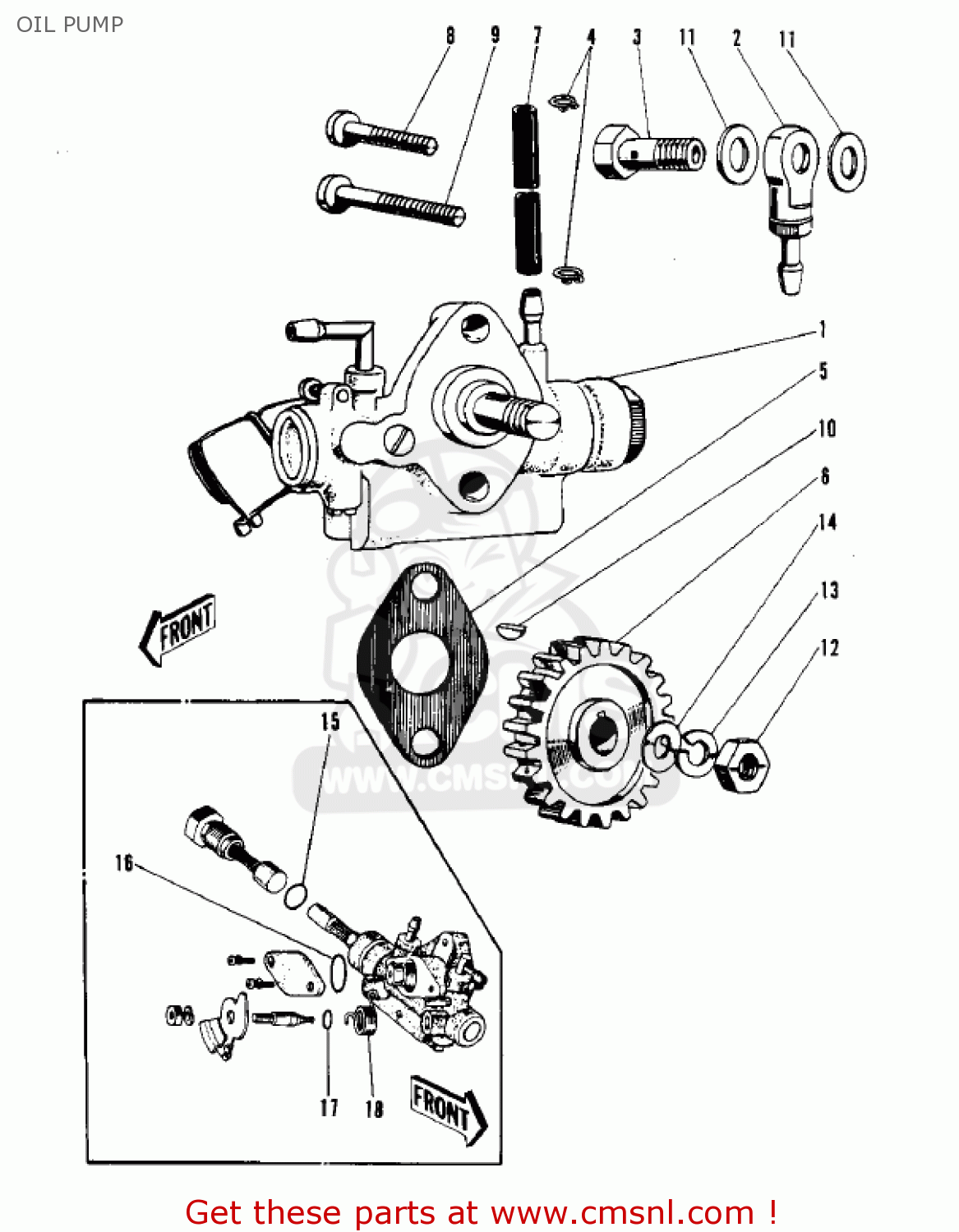 OIL PUMP F3 BUSHWACKER 1970 AR USA