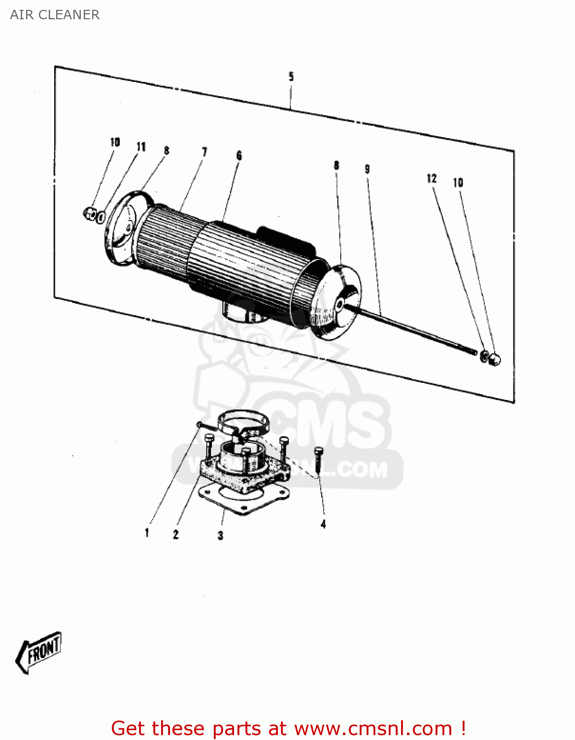 AIR CLEANER F3 BUSHWACKER 1970 AR USA