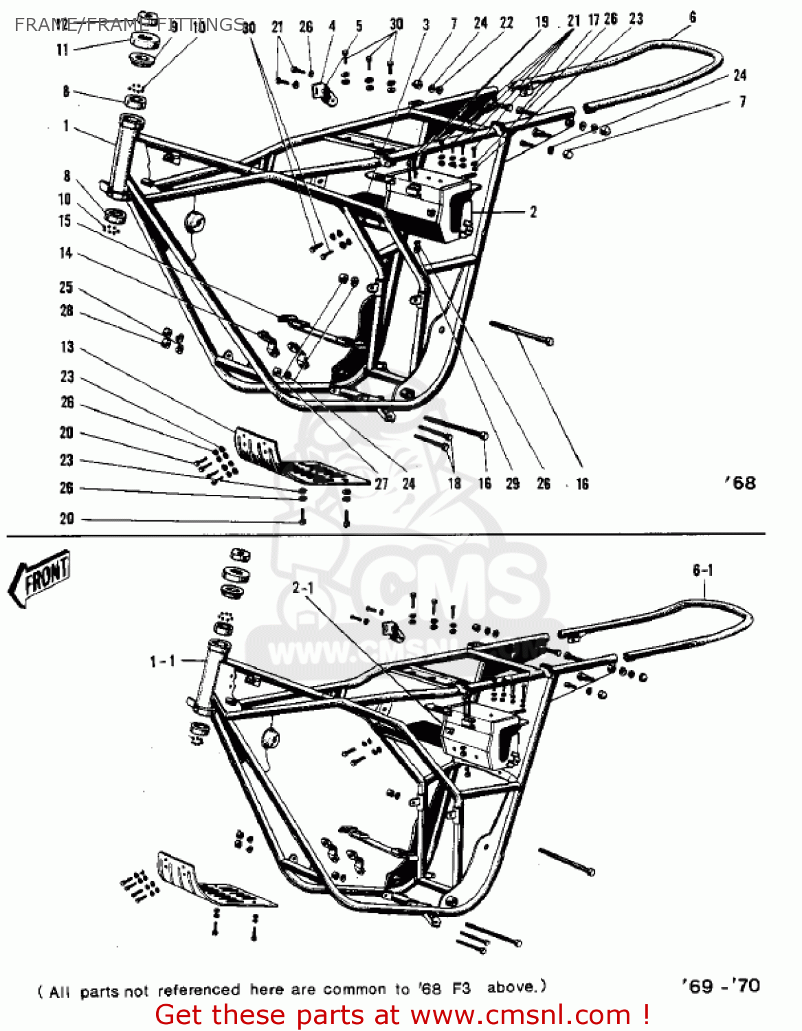 FRAME/FRAME FITTINGS F3 BUSHWACKER 1970 AR USA