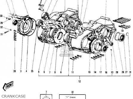 CRANKCASE - F3 BUSHWACKER 1970 AR USA