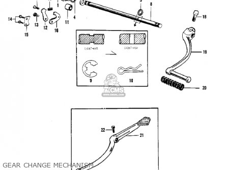 GEAR CHANGE MECHANISM - F3 BUSHWACKER 1970 AR USA