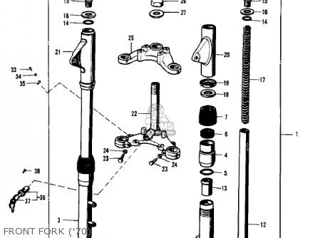 FRONT FORK ('70) - F3 BUSHWACKER 1970 AR USA