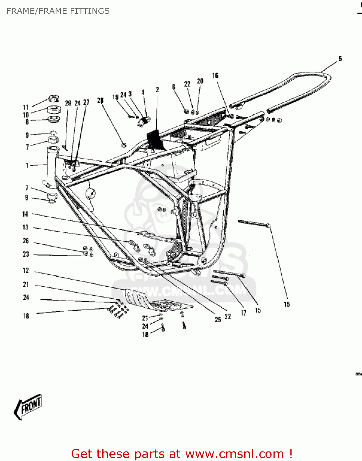 FRAME/FRAME FITTINGS F4 SIDEWINDER 1968 USA