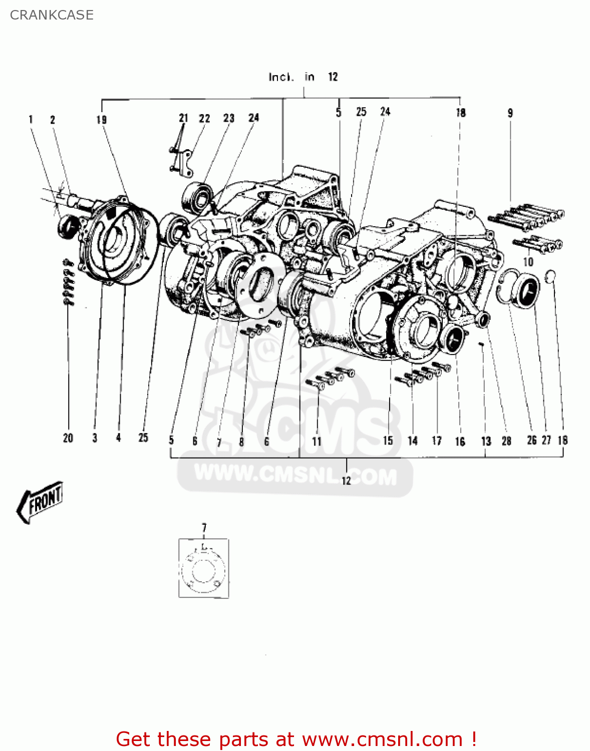 CRANKCASE F4 SIDEWINDER 1968 USA