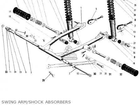 SWING ARM/SHOCK ABSORBERS - F4 SIDEWINDER 1968 USA