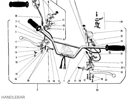 HANDLEBAR - F4 SIDEWINDER 1968 USA