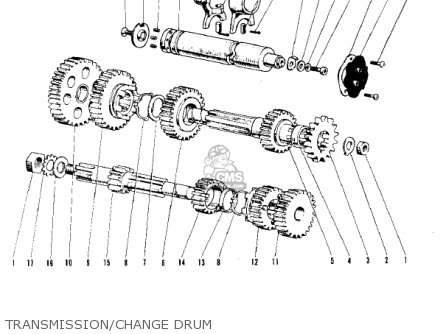 TRANSMISSION/CHANGE DRUM - F4 SIDEWINDER 1968 USA