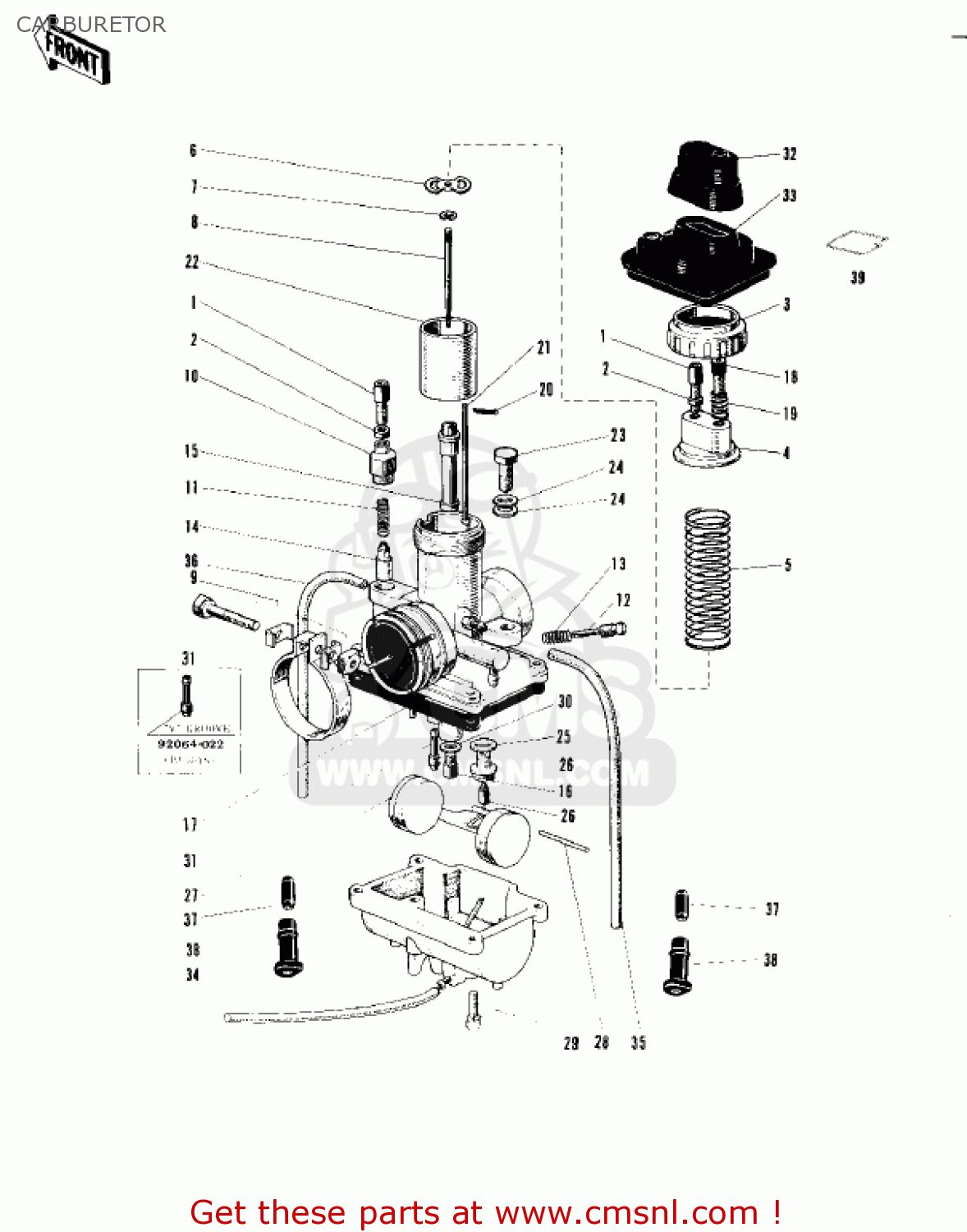 CARBURETOR F4 SIDEWINDER 1969 USA