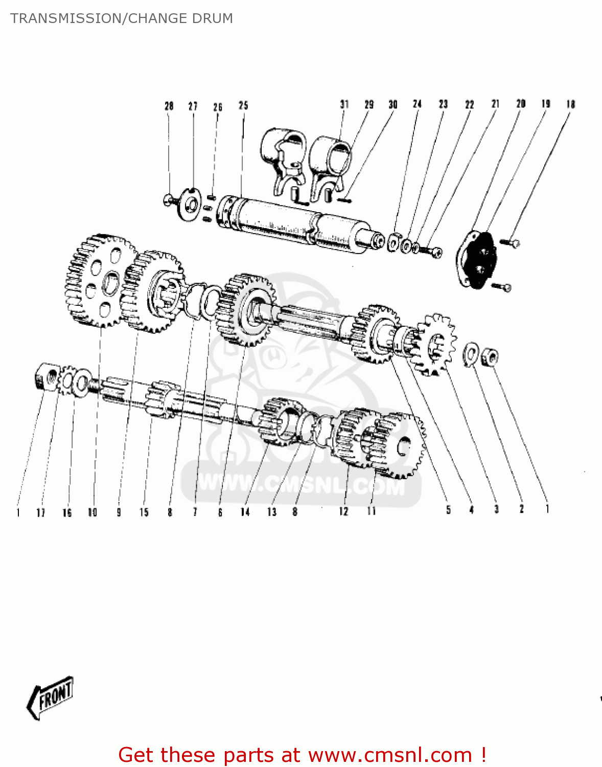 TRANSMISSION/CHANGE DRUM F4 SIDEWINDER 1969 USA