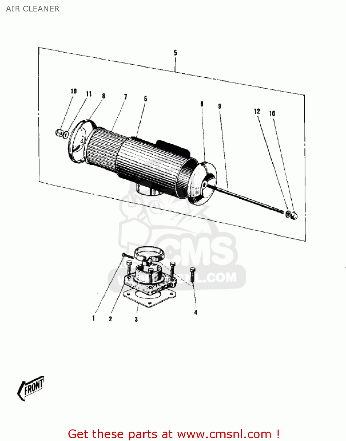 AIR CLEANER F4 SIDEWINDER 1970 USA