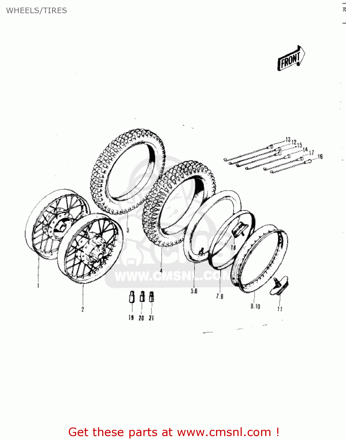 WHEELS/TIRES F5 BIG HORN 1970 USA