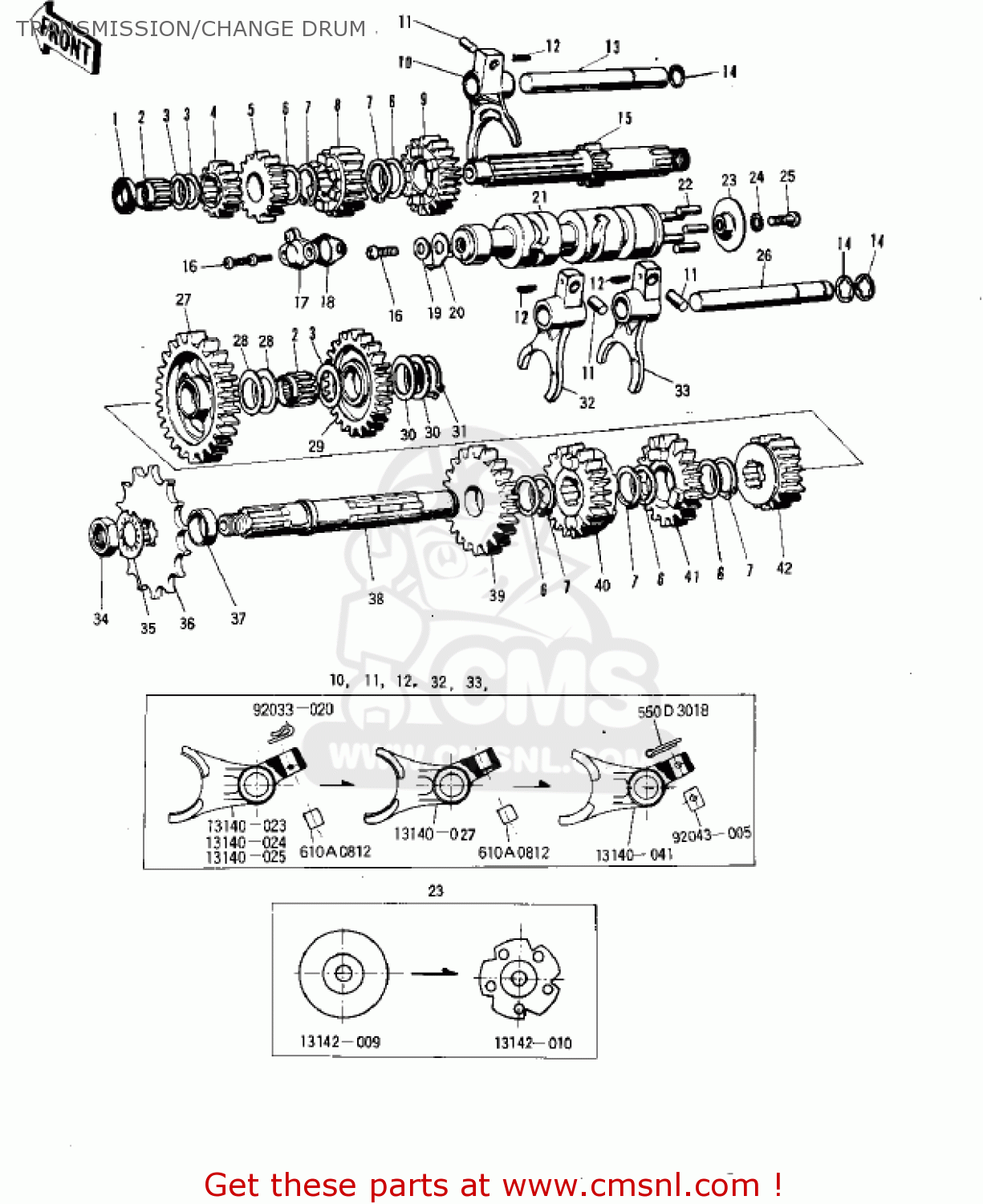 TRANSMISSION/CHANGE DRUM F5 BIG HORN 1970 USA