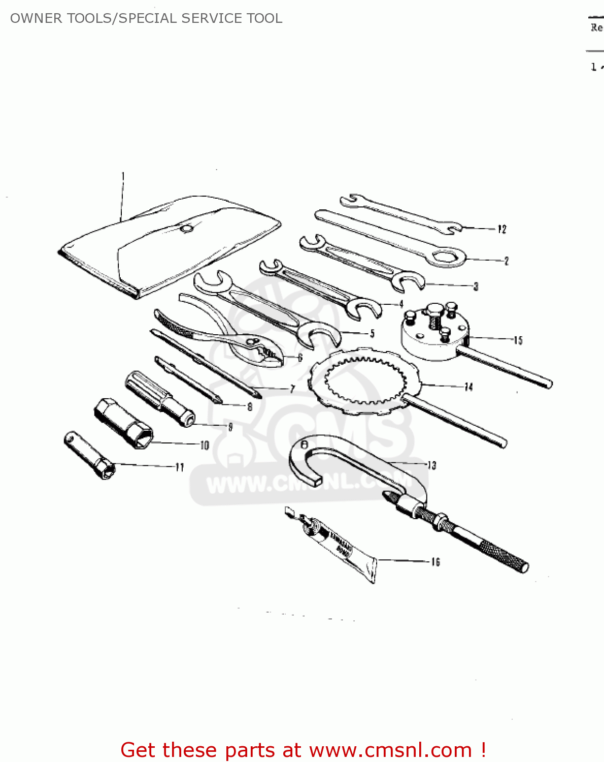 OWNER TOOLS/SPECIAL SERVICE TOOL F5 BIG HORN 1970 USA