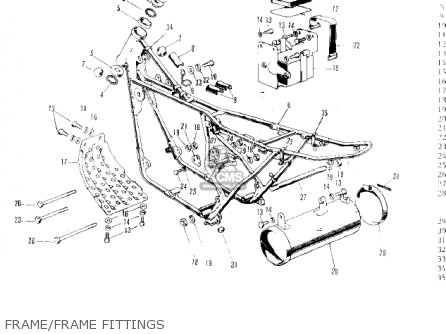 FRAME/FRAME FITTINGS - F5 BIG HORN 1970 USA