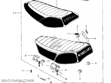 SEAT/CHAIN COVER - F5 BIG HORN 1970 USA