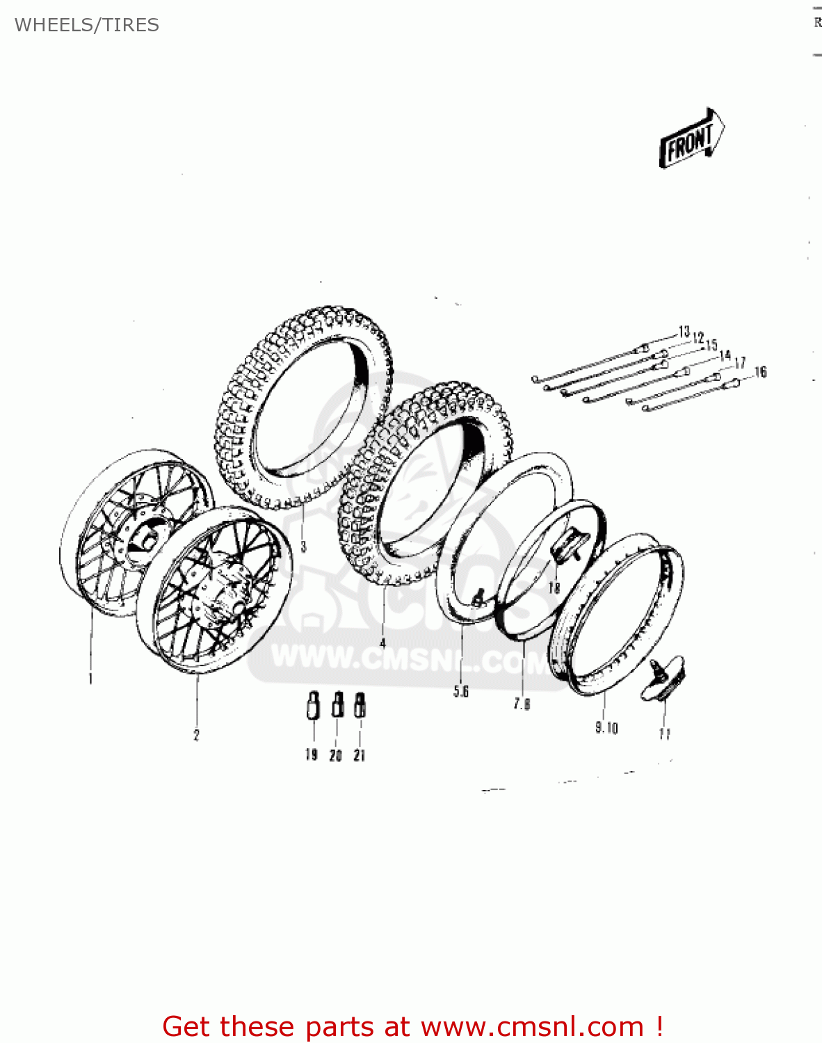 WHEELS/TIRES F5A 1971 USA