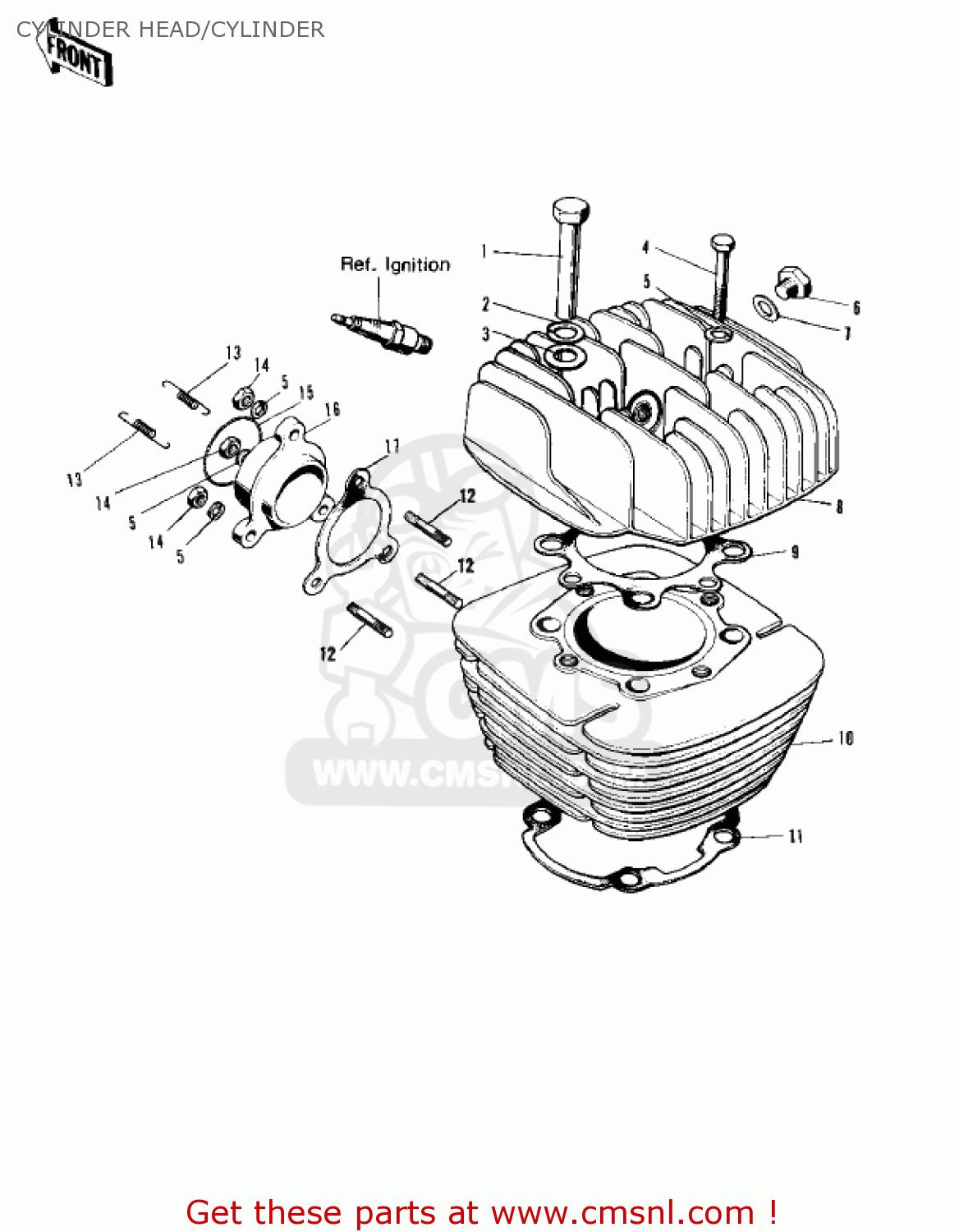 CYLINDER HEAD/CYLINDER F5A 1971 USA
