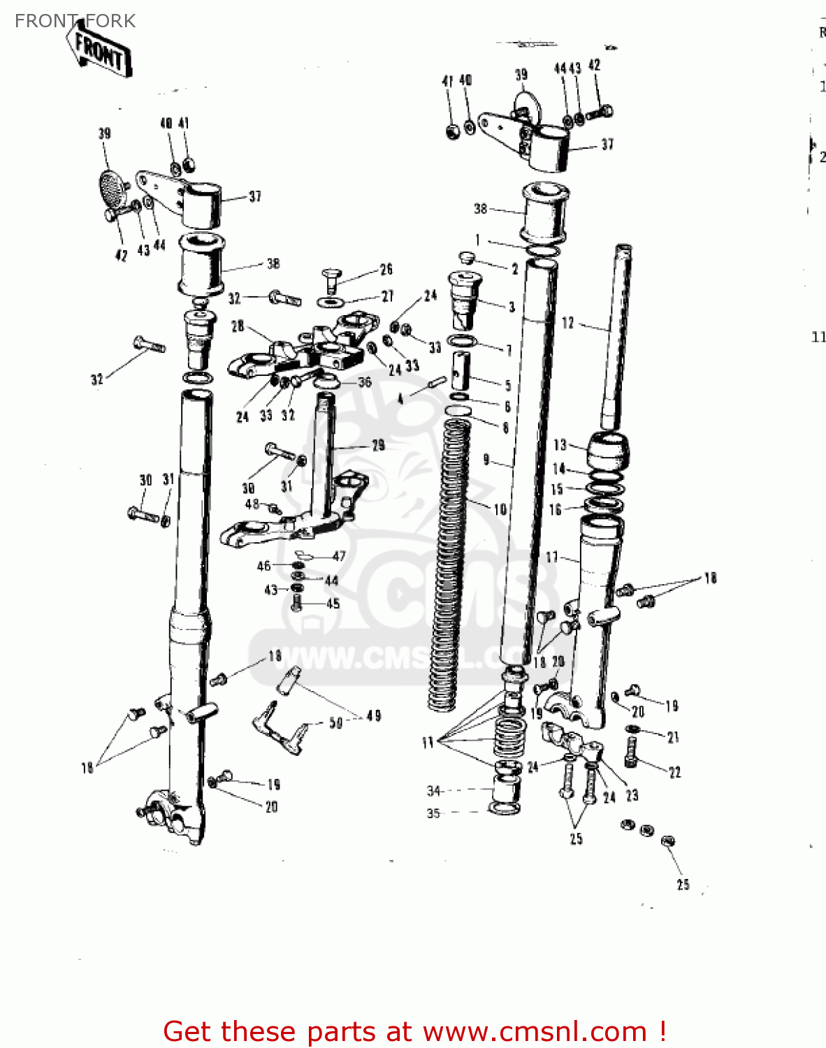 FRONT FORK F5A 1971 USA