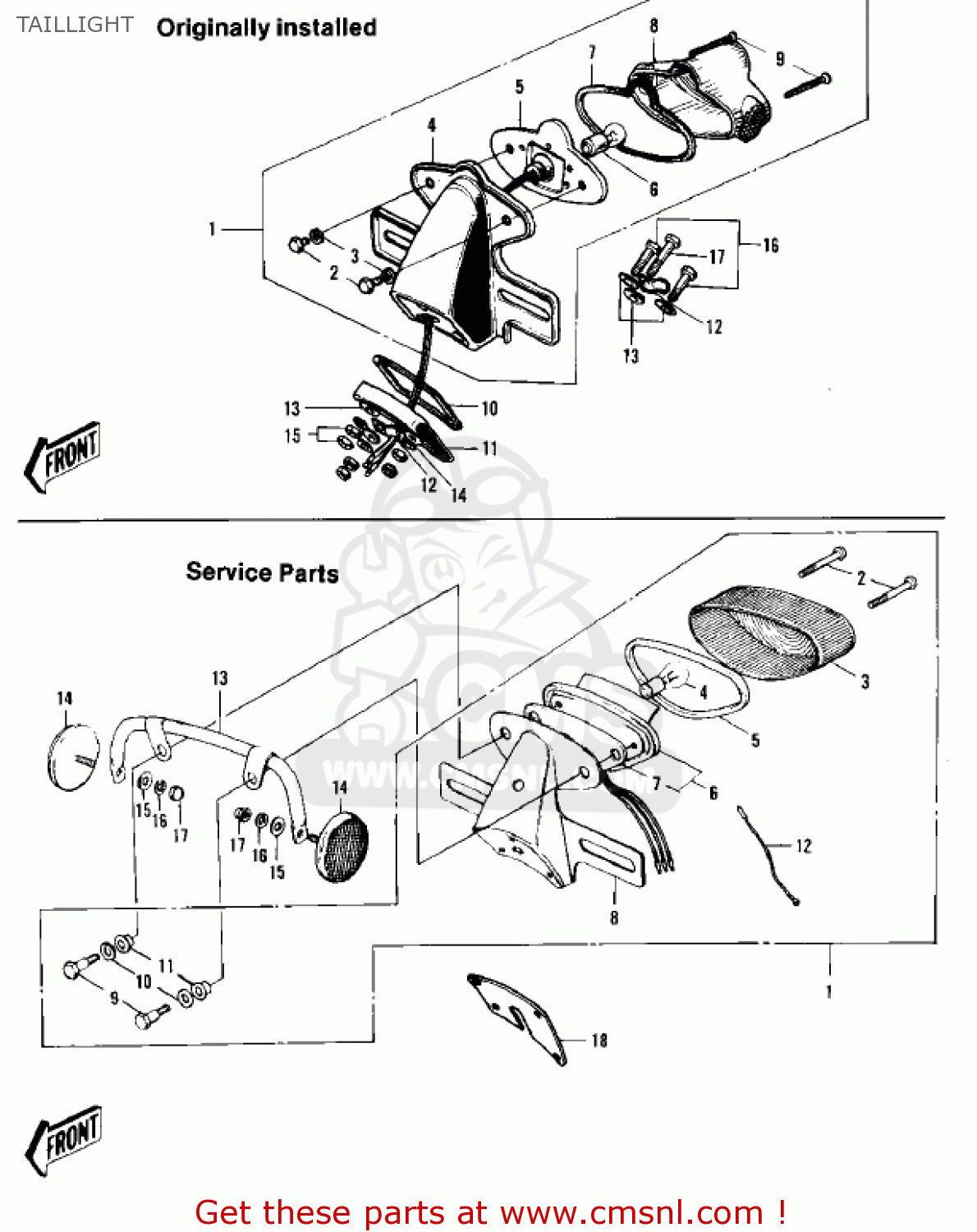 TAILLIGHT F5A 1971 USA