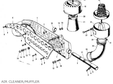AIR CLEANER/MUFFLER - F5A 1971 USA