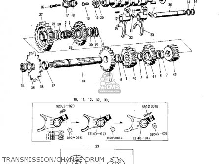 TRANSMISSION/CHANGE DRUM - F5A 1971 USA