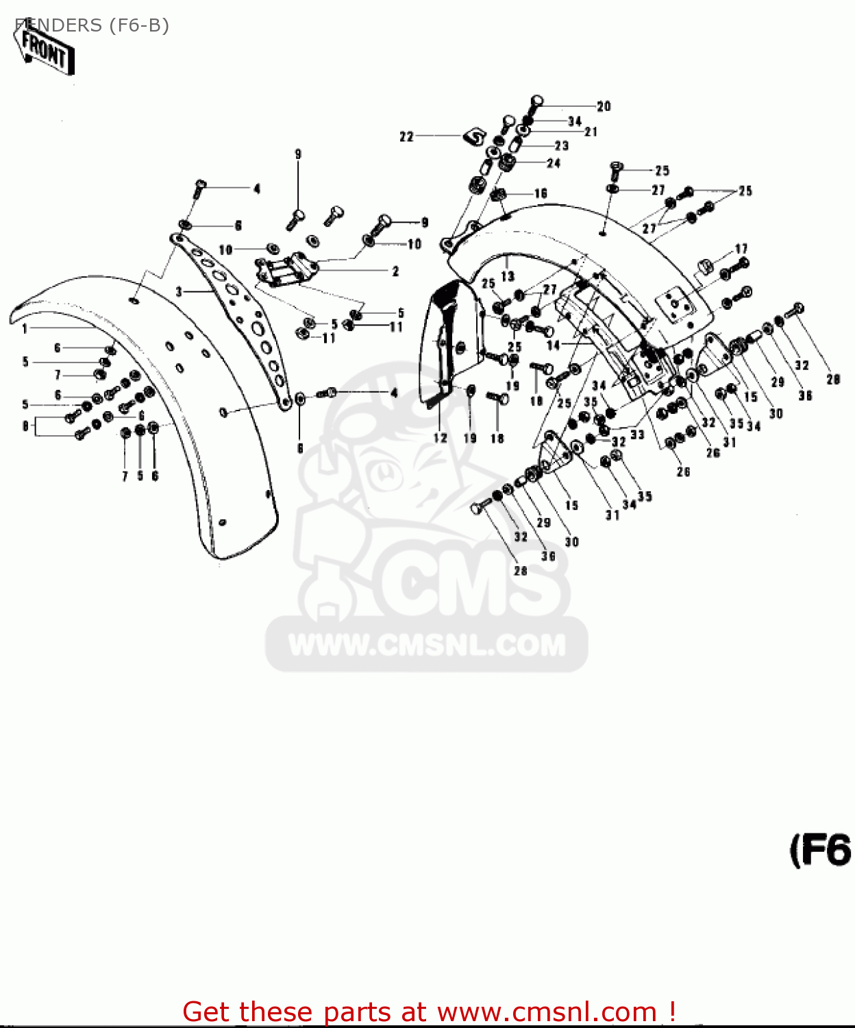 FENDERS (F6-B) F6 1971 USA CANADA
