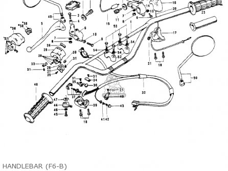 HANDLEBAR (F6-B) - F6 1971 USA CANADA