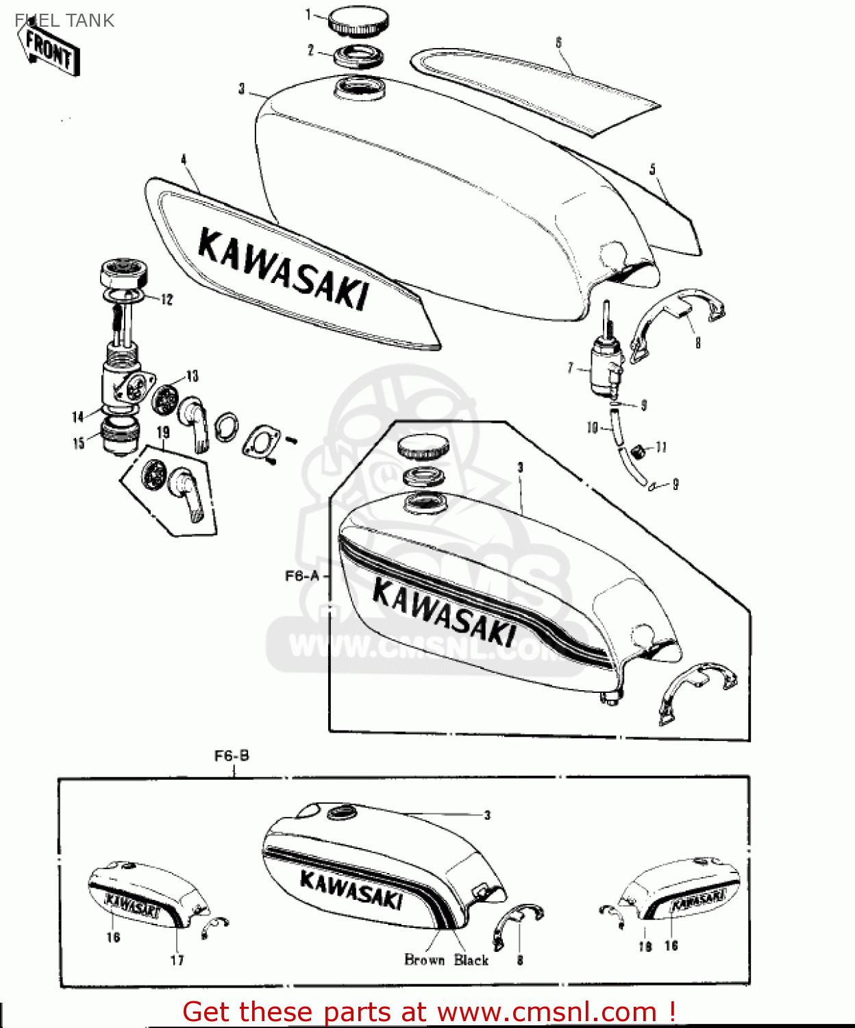 FUEL TANK F6A 1972 USA CANADA