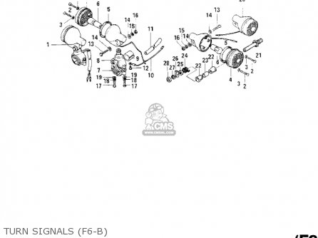 TURN SIGNALS (F6-B) - F6A 1972 USA CANADA