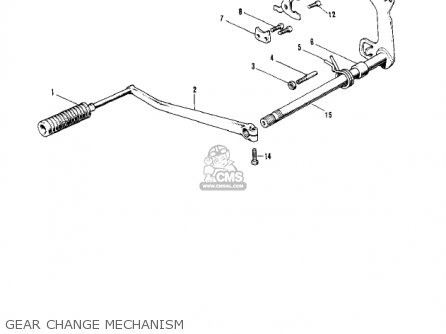 GEAR CHANGE MECHANISM - F6A 1972 USA CANADA