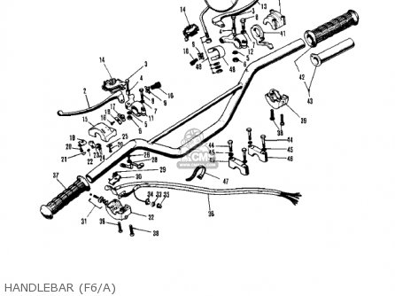 HANDLEBAR (F6/A) - F6A 1972 USA CANADA