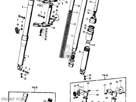 FRONT FORK - F6A 1972 USA CANADA
