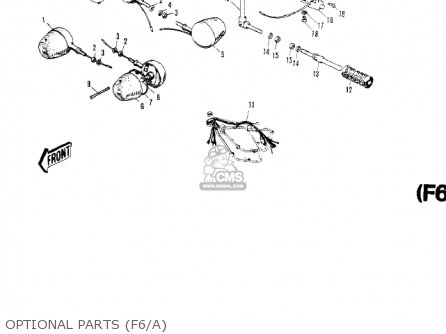 OPTIONAL PARTS (F6/A) - F6A 1972 USA CANADA