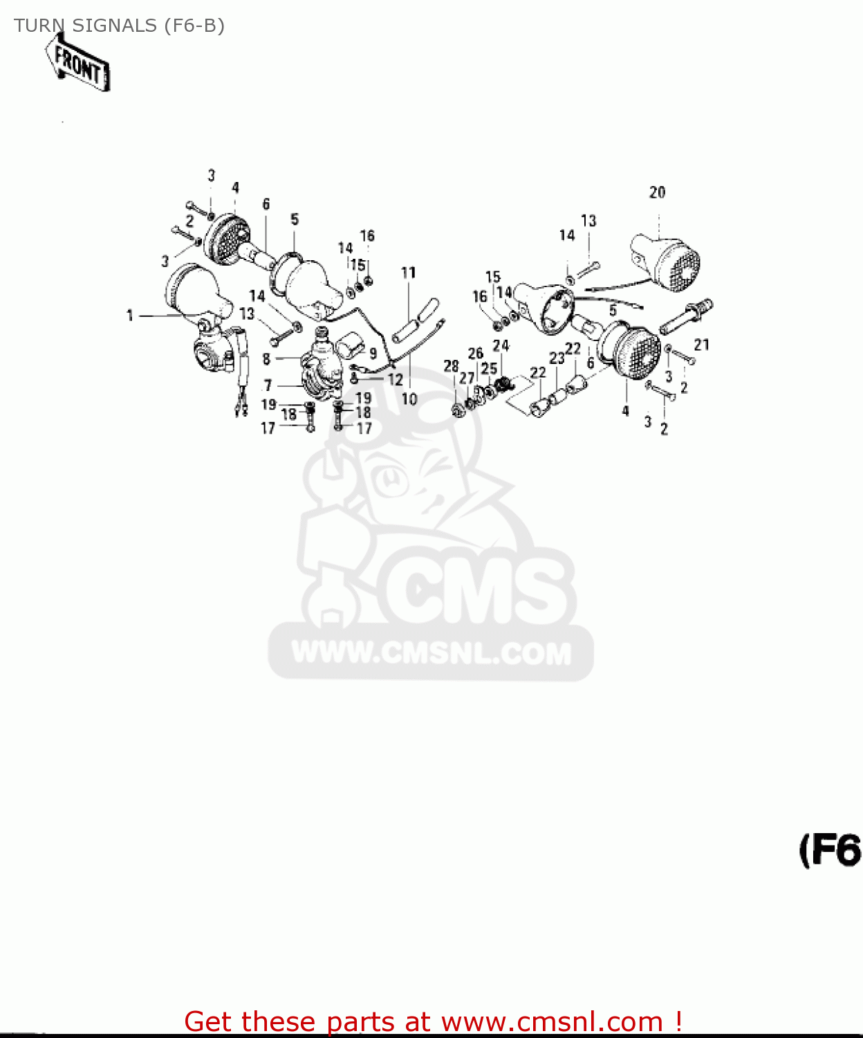 TURN SIGNALS (F6-B) F6B 1973 USA CANADA