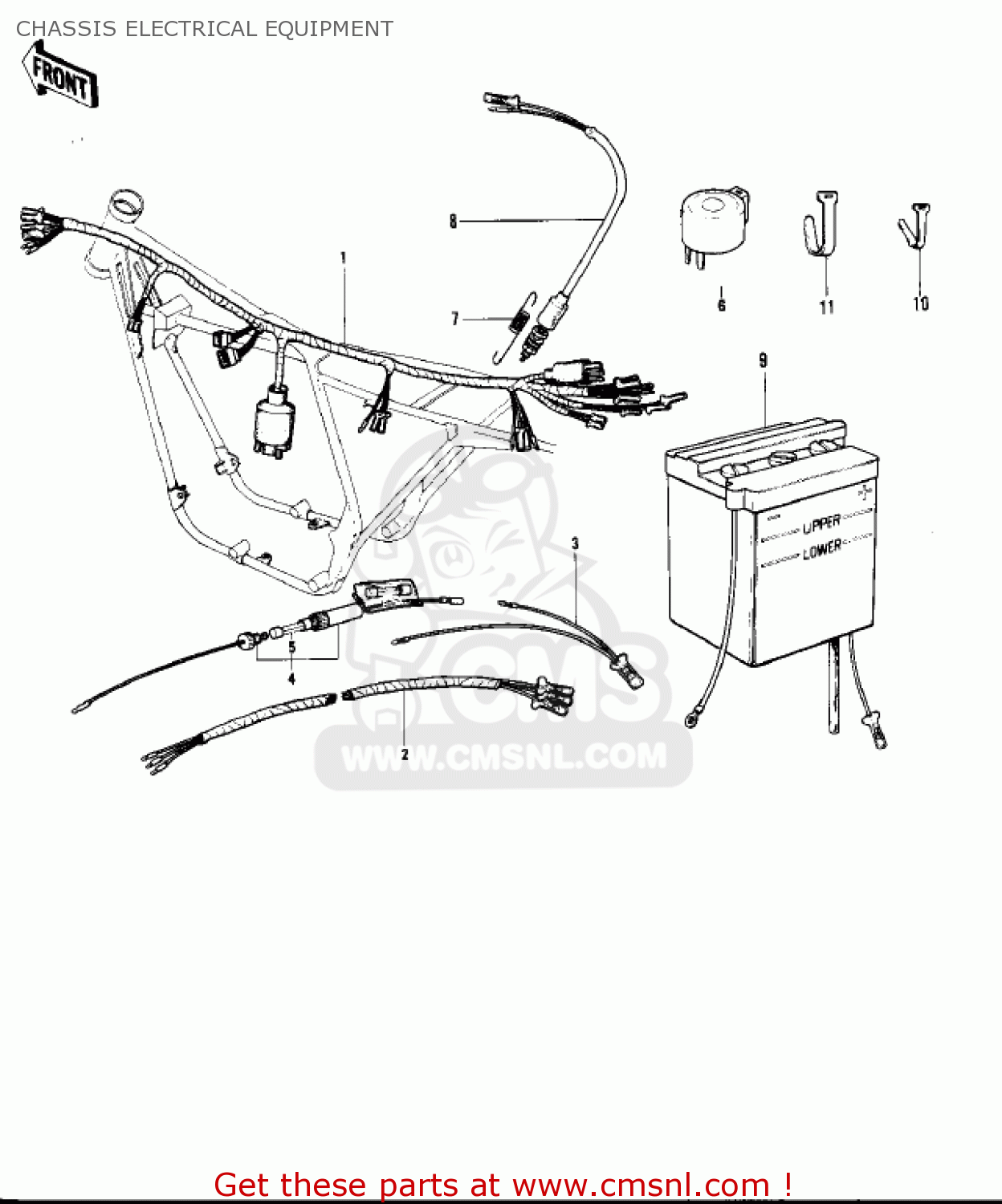 CHASSIS ELECTRICAL EQUIPMENT F6B 1973 USA CANADA