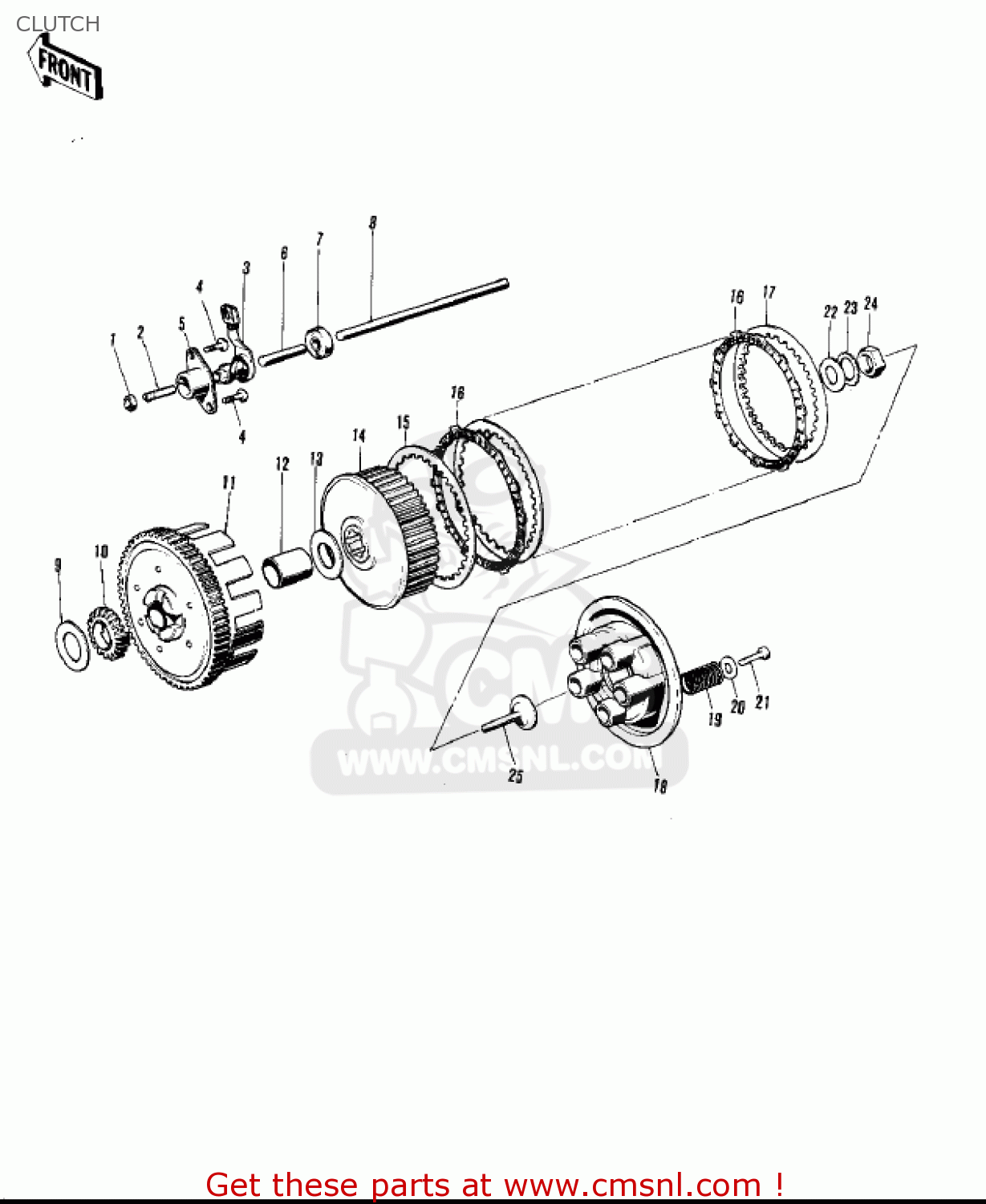 CLUTCH F6B 1973 USA CANADA