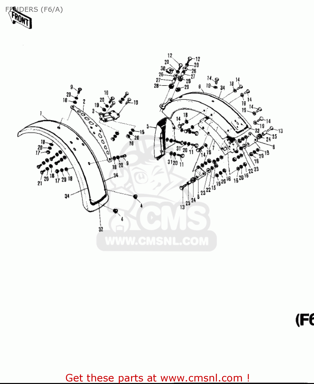 FENDERS (F6/A) F6B 1973 USA CANADA