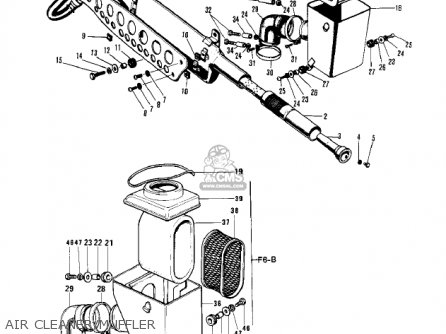 AIR CLEANER/MUFFLER - F6B 1973 USA CANADA