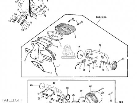 TAILLIGHT - F6B 1973 USA CANADA